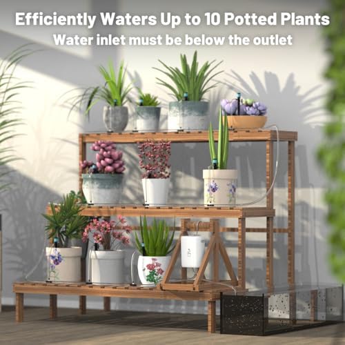 Smart Auto Drip Irrigation Kit for Potted Plants, 2.4GHz WiFi App Control - Image 2