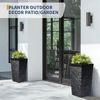 Tall Outdoor Planters Set of 2, 22.5'' Planters for Outdoor Plants - Image 6