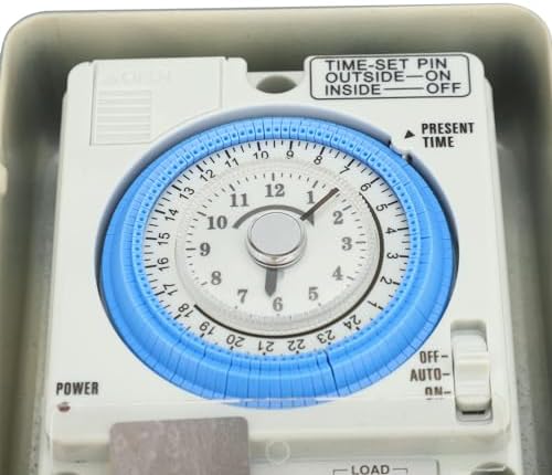 Mechanical Water Heater Timer for Industrial Commercial Residential Use Heavy Duty Lighting and Appliance Timer Switch with Manual Override - Image 6