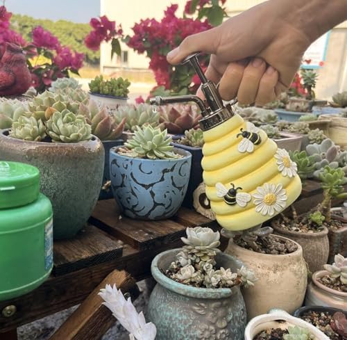 QUQUQ Indoor Outdoor Watering Plants 320ML Cute Bee Type Plant Misters for Inside Spray Bottle with Top Spritzer Watering Can Watering Equipment - Image 6