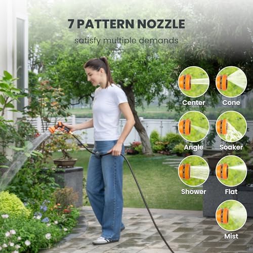 Giraffe Tools Retractable Garden Hose Reel 5/8" 90FT Auto Rewind Wall Mount - Image 4