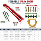 Atv Boom Kit，236in，10 Pure Copper Nozzles, 10 Hoses, With Hooks - Image 2