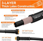 Garden Hose 50FT Heavy Duty Water Hose with 360° Swivel Connector, Flexible and Durable, Lightweight Rubber Hybrid Hose, Leak-Free Connections, Male to Female Fittings for Garden, Lawn, Yard - Image 3