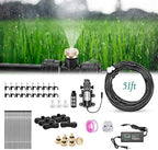 Misting Cooling System with Pump Filter Kit,40FT/12M Mist Hose 16 Brass Mist Nozzle 116 PSI 5L/Min DIY for Outdooor Patio Porch Greenhouse Backyard - Image 3