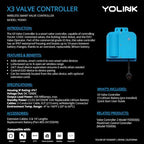 YoLink X3 Valve Controller Kit, 1-1/4" Brass Motorized Ball Valve, LoRa Long Range, 10+ Year Lithium, D2D with Leak Sensors & Fob, App Control & Schedules, Alexa/IFTTT/Home Assistant, Hub Required - Image 2