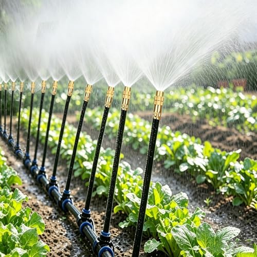 Garden Watering Hose Spray Misting and Drip Irrigation System Kit by Unknown