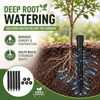 Junkin 10 Pack 14 Inch Large Deep Root Watering Stake, Black 10 - Image 5