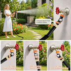 Garden Hose 50FT with 360° Swivel Connector, Camper Water Hose with Nozzle Ultra-Light & Flexible Garden Water Hose - Image 6