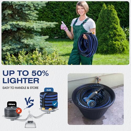 Flexible Garden Hose 100 FT, Ultra Lightweight Water Hoses - Image 2