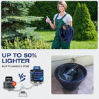 75 FT Garden Hose, Non-Expanding Water Hose - Image 2
