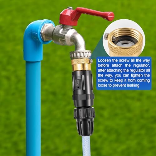 2 PC 25PSI Drip Irrigation Faucet Adapter Kit 1/2" Tubing to 3/4" Faucet - Image 4