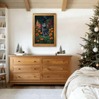 Gold Vintage Framed Lantern Wall Art, Rustic Oil Painting Style Print - Image 7
