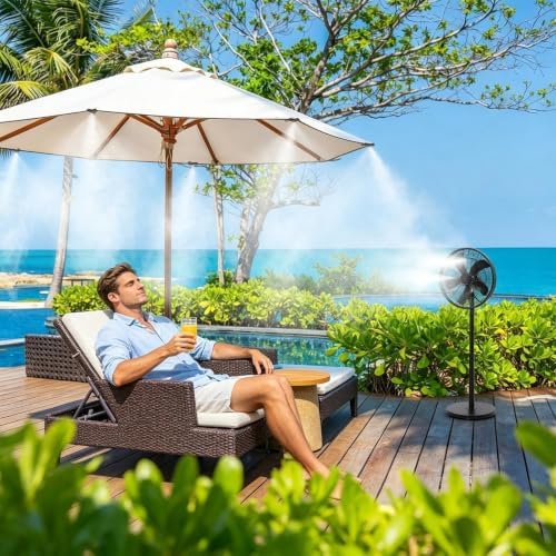 Garden Mister System, Outdoor Heat Relief - Sprayer, Water Tubing, Patio - Image 2