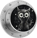 Mechanical Kitchen Timers for Cooking,Black and White Animal Printed 60 Minute Magnetic Countdown Timer,Cute Cooking Timers with Alarm,Stainless Steel Time Timer Manual No Batteries Required by Unknown
