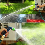 Portable/Wall Hose Reel Set, Outdoor Hose Holder Storage, Heavy Duty Garden Hose Reel with Flexible 2/1" PVC Rubber Hose, Home Hose Storage Solution,10m - Image 4