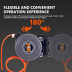 6mm Automatic Retractable Hose Reel Car Wash Garden Irrigation Water Tube Holder Wall Mount High Pressure Waterpipes Roller Drum - Image 2
