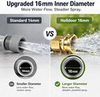 Metal Garden Hose 75 ft – 304 Stainless Steel Water Hose with Nozzle Sprayer, Garden Hoses Flexible, Lightweight, No Kink, Heavy Duty for Outdoor (75 ft) - Image 5