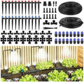 230FT Quick-Connect Drip Irrigation System Kit, Automatic Garden Watering System with 3 Kinds Sprinklers Emitters, Auto Irrigation Kit for Lawn Greenhouse Flower Beds Potted Plants by Unknown