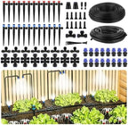 230FT Quick-Connect Drip Irrigation System Kit, Automatic Garden Watering System with 3 Kinds Sprinklers Emitters, Auto Irrigation Kit for Lawn Greenhouse Flower Beds Potted Plants by Unknown