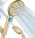 Cobbe 9 Spray Modes Handheld Shower Head, Water-Saving, Gold by Cobbe