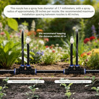 100FT High-Flow Irrigation System for Garden, 12mm Main Tubing, 60 Nozzles - Image 4