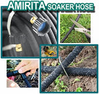 AMRITA 3/8"Soaker Hose KIT, 50ft 1Pack Garden Drip Hoses Plastic Couplings - Image 5
