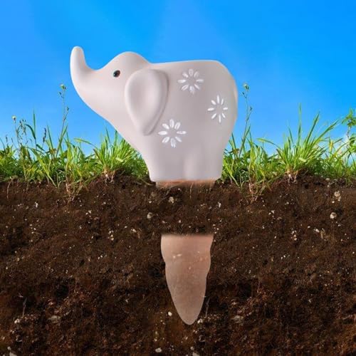 4Pcs Self Watering Planter Insert Plant Watering Elephant Terracotta Watering Spikes Self Watering Globes Plant Watering - Image 7