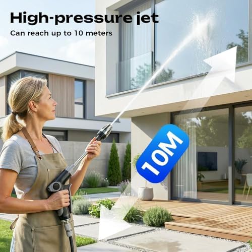 High Pressure Car Wash Gun with Foam Cannon,Adjustable Garden Hose Spray - Image 6
