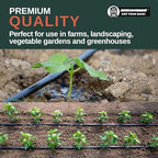 Strongman Premium Drip Irrigation | 1640 ft 5/8" Tape Roll | Smart Regulator | Garden Drip Watering System for Plants, Lawn, Greenhouse | 0.26 GPH | 0.4mm Thickness - Image 3