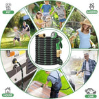 100 FT Non-Expanding Garden Hose, 2026 New Upgrated Non-Expandable Garden Water Hose - Ultra-Light & Flexible Burst-Resistant, Kink-Free Garden Hoses, All-Weather Use for Lawns, Gardens,Outdoor - Image 7