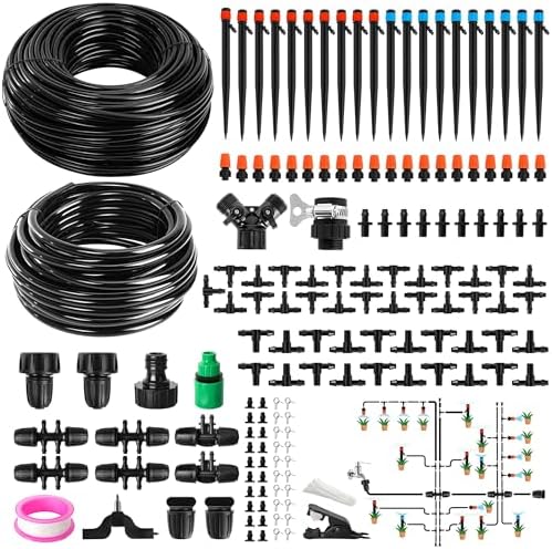 240FT DIY Automatic Drip Irrigation System Kit for Garden by WelcometoLUCDNC