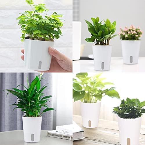 3" Self Watering Pots,20 Sets Self Watering Planter Pots for Indoor Plants with Water Level Indicator and Multiple Vents,Self Watering Planters,Self Watering Plant Pot for House Plants,Flowers,Herbs - Image 7