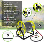 400FT Wall/Floor Mount Garden Hose Reel with Crank, for 5/8", - Image 4
