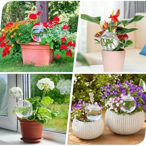 4Pcs Plant Watering Globes, 17oz Self-Watering Bulbs with Terracotta Spikes - Image 7