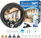 Pre-Assembled Misters for Outside Patio,Outdoor Misting System,50FT|15M. by POCKETPANDA