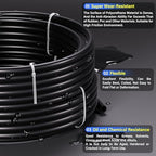 TAILONZ Black 1/4" OD Nylon Air Brake Hose 60M/200ft - Image 3