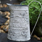 Baoblaze Outdoor Watering Can Rustic Watering Can Decorative Pitcher Vintage Jug Iron Container With Long Handle And Wide Spout Suitable for shelf display mantel decor entryway accents home decoration - Image 2