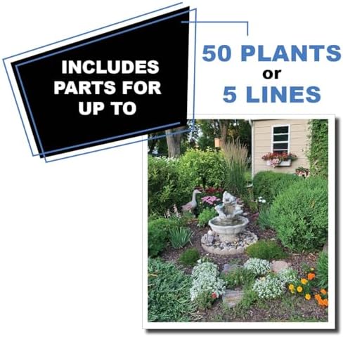 BlueBarrel™ Gravity-Fed Drip Irrigation Kit with Bubbler Emitters: No-Pressure/Low-Pressure Irrigation for Rain Barrels, Rain Tanks, & Cisterns. Made in USA - Image 3