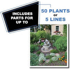 BlueBarrel™ Gravity-Fed Drip Irrigation Kit with Bubbler Emitters: No-Pressure/Low-Pressure Irrigation for Rain Barrels, Rain Tanks, & Cisterns. Made in USA - Image 3