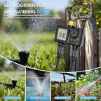 2 Zone Smart Water Timer Dual Zone Irrigation Controller with USB Rechargeable IPX6 Rainproof for Garden Watering (BSP3/4” Thread) - Image 6