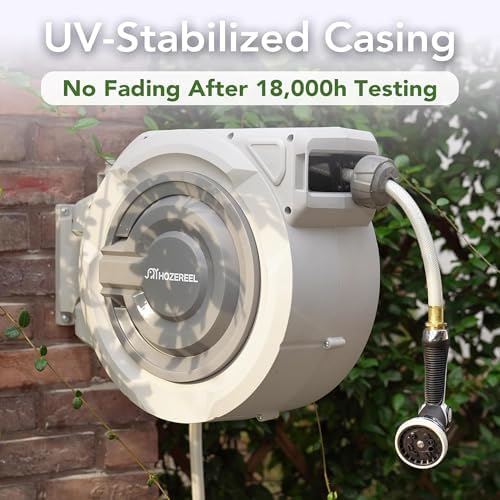 5/8" x 72 FT Retractable Garden Hose Reel - Image 3