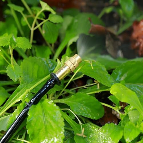 98ft 1/4" Garden Drip Irrigation System with Brass Misting Nozzle Kit - Image 4