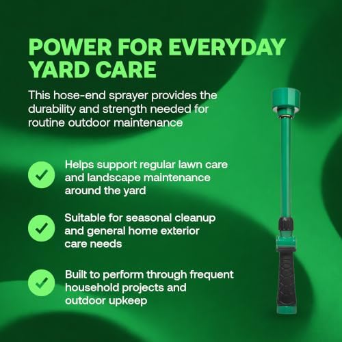 Rain Bird TCNZLWAND16 Watering Wand Garden Hose Nozzle, 16 Inch - Thumb Flow Control, Shower Spray Pattern, Comfort Grip, 3/4 in. GHT for Plants, Flower Beds & Outdoor Cleaning - Green and Black - Image 2