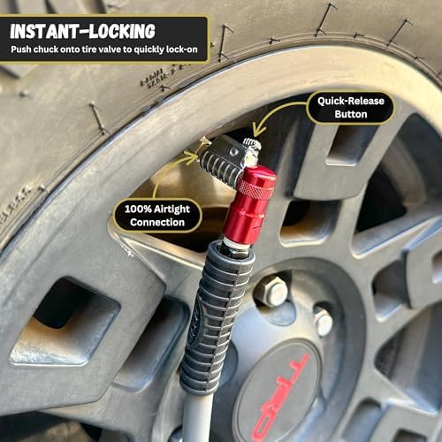 JACO Lightning L2 Quick-Connect Tire Air Chuck - 1/4" F-NPT (Closed Flow) - Image 4