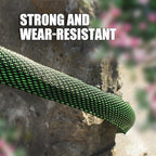 Garden Hose 100 FT, Heavy Duty Water Hose with Aluminum Fittings, Puncture Proof All-weather, Ultra-Lightweight and Flexible, Watering and Cleaning for Outdoor, Lawn - Image 4