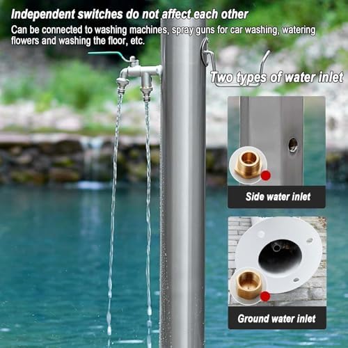 Durable Veal Garden Water Column with Faucet - Floor Mount Outdoor Hose Stand, Antifreeze Tap for Patio, Backyard, Villa & Park - Ideal Garden Watering Solution - Image 4