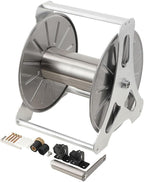 1/2in Stainless Steel Garden Hose Holder Kit, Wall Mounted Garden Hose Reel 50m Capacity Water Hose Storage Rack With 360° Rotatable Handle For Home Garden Lawn Silver #003 by Unknown