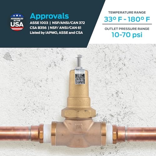 Cash Acme EB45 Pressure Regulating Valve, 1-1/4 Inch NPT Threaded, Metal Top, 60 PSI, PVA35M-DTH-60 - Image 4