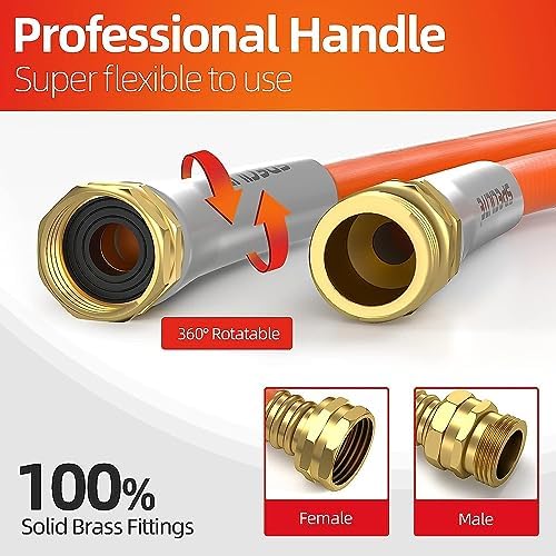 SPECILITE Garden Water Hose 200 ft x 5/8" for yard, Heavy Duty & Flexible - Image 6