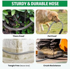 100 ft Metal Garden Hose - Stainless Steel Flexible No-Kink Design for Heavy-Duty Watering Lightweight & Rust-Resistant Water Pipe for Easy Handling - Image 4